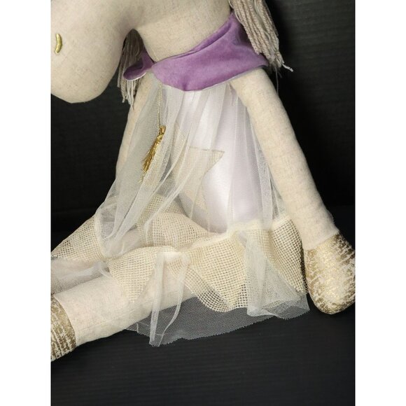 Pottery Barn Kids Everly Tan Linen Horse 28" DESIGNER DOLL Stuffed Animal 2015 - Picture 8 of 11